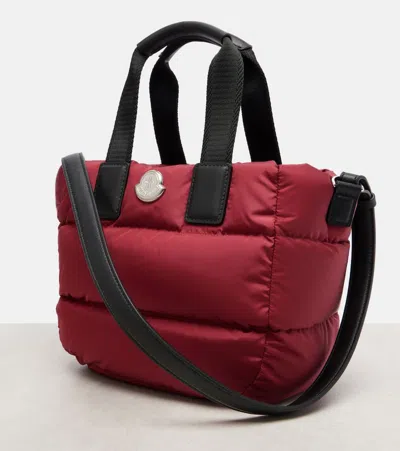 Moncler Caradoc Water-repellent Mini Tote Bag In Red