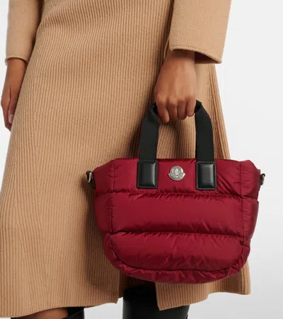 Moncler Caradoc Water-repellent Mini Tote Bag In Red