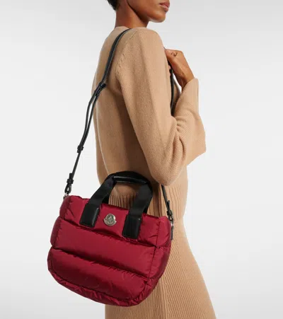 Moncler Caradoc Water-repellent Mini Tote Bag In Red