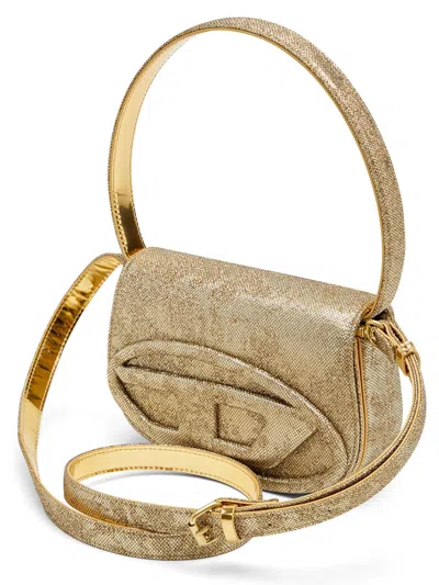 Diesel 1dr-iconic 1dr Bag In Glitter-camo Lurex