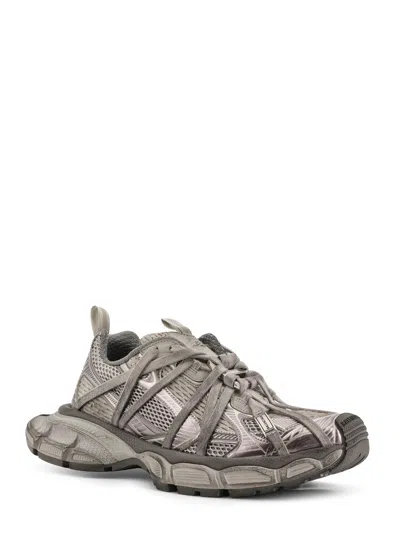 Balenciaga Men 3xl Low Top Mesh Sneakers In Gray