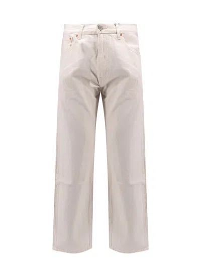 Levi's 555 Cotton And Linen Trouser In Neutral