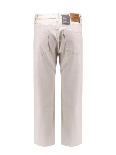 Levi's 555 Cotton And Linen Trouser In Neutral