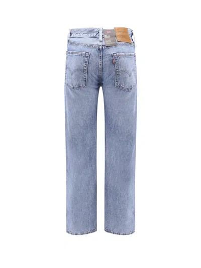 Levi's 555 Cotton And Linen Trouser In Blue