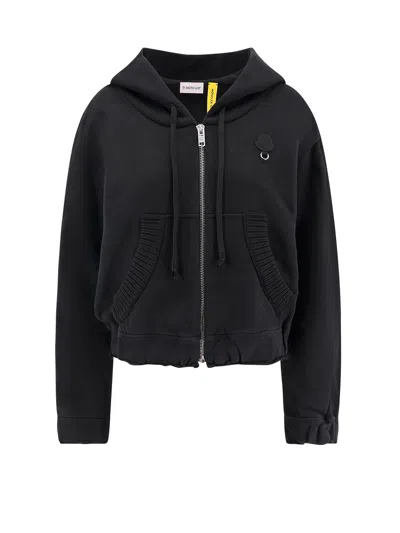 Moncler Genius 6 Moncler Willow Smith Cotton Sweatshirt With Iconic Detail In Black