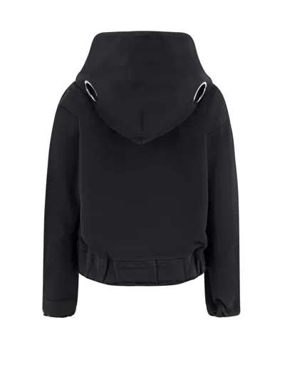 Moncler Genius 6 Moncler Willow Smith Cotton Sweatshirt With Iconic Detail In Black