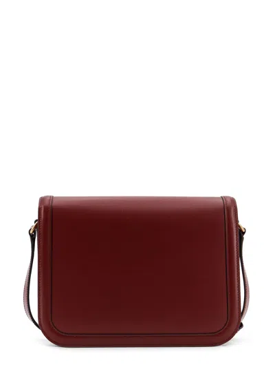 Valentino 9to5 Leather Shoulder Bag In Red