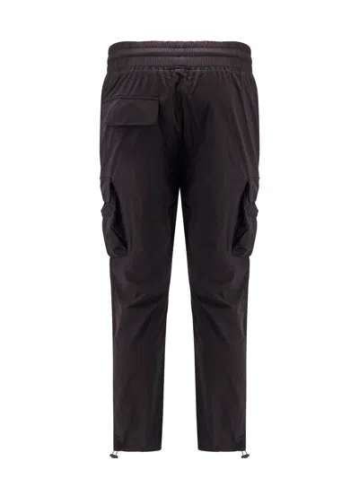 Represent Drawstring Faded Cargo Pants In Black