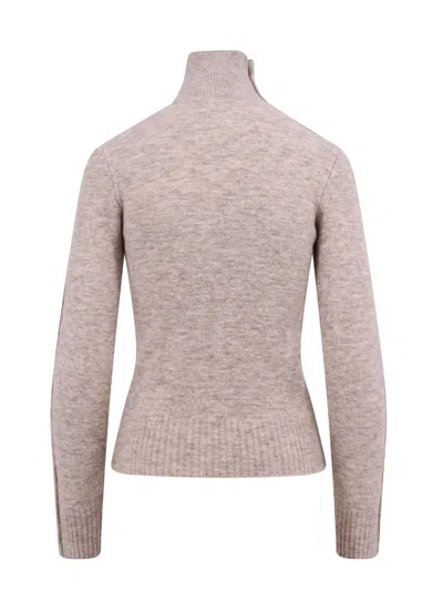 Isabel Marant Women Alpaca Blend Sweater With Metal Buttons In Brown