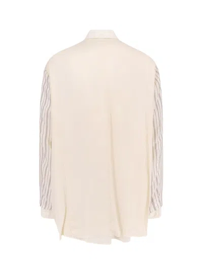 Maison Margiela Anonymity Of The Lining Reversible Wool Blend Blazer In Neutral