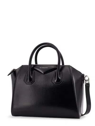 Givenchy Borsa A Mano Antigona Piccola In Pelle Cioccolato  Donna In Black