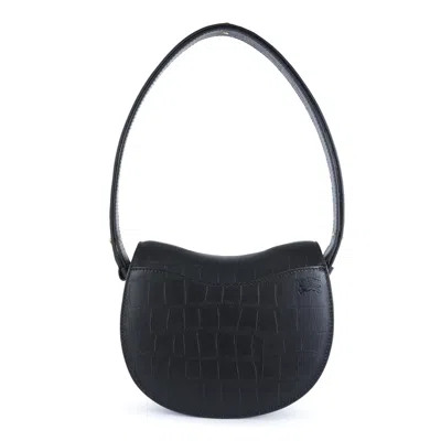 Burberry Women's Elegant Leather Bag For All Occasions In Black