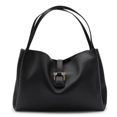 Ferragamo Buckle Double Handles Shoulder Bag