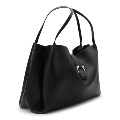 Ferragamo Buckle Double Handles Shoulder Bag