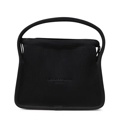 Alexander Wang Compact Ryan Fabric Handbag In Black