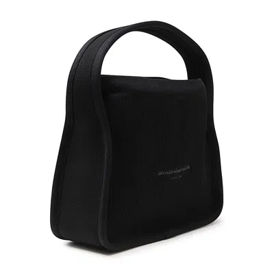 Alexander Wang Compact Ryan Fabric Handbag In Black