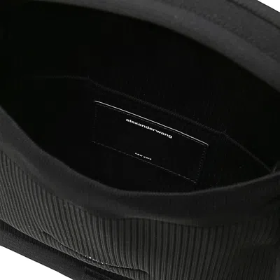 Alexander Wang Compact Ryan Fabric Handbag In Black
