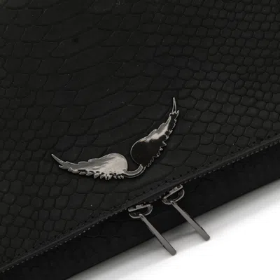 Zadig & Voltaire Black Leather Rock Soft Savage Shoulder Bag