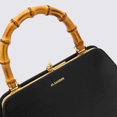 Jil Sander Goji Bamboo Crocodile-embossed Tote Bag