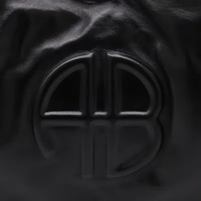 Anine Bing Chain Strap Ruched Detailing Soft Texture Tote