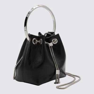 Jimmy Choo Eyelet Chain Bucket Bag With Metallic Handle
