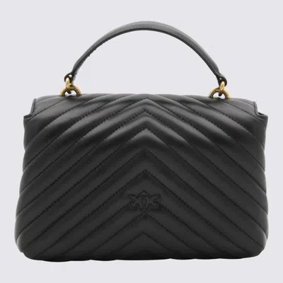 Pinko Classic Lady Love Bag Puff Chevron In Black