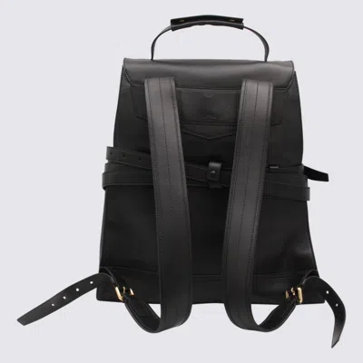 Moschino Flap Backpack With Adjustable Straps And Top Handle In Black