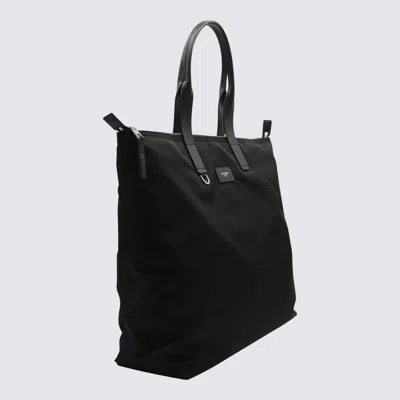 Dolce & Gabbana Zippered Tote Bag With Leather Handles In Black