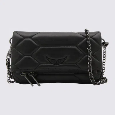 Zadig & Voltaire Quilted Chain Strap Shoulder Bag In Black