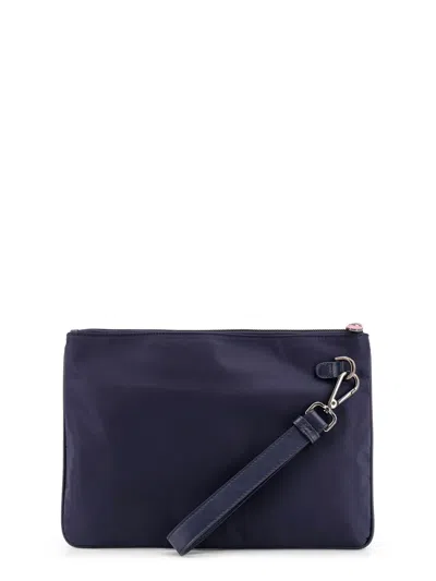 Kiton Ciro Paone Nylon Clutch With Metal Logo