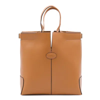 Tod's Tods Brown Leather Totes In Brown