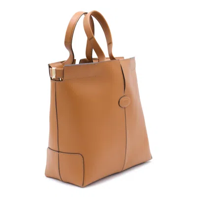Tod's Tods Brown Leather Totes In Brown