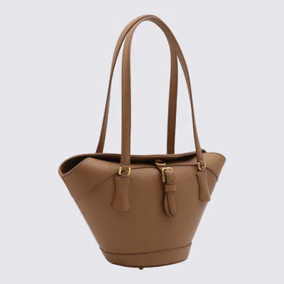 Dolce & Gabbana Brown Shoulder Bag With Two Top Handles And Buckle Closure On The Front In Brown