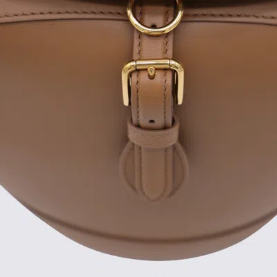 Dolce & Gabbana Brown Shoulder Bag With Two Top Handles And Buckle Closure On The Front In Brown