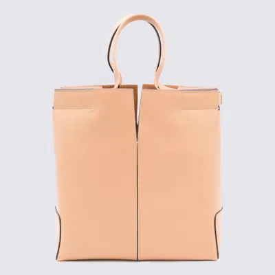 Tod's Stitched Contrast Rectangular Tote With Top Handles