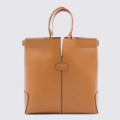 Tod's Tods Brown Leather Totes In Brown