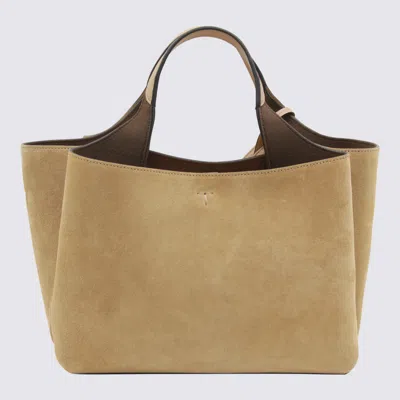 Tod's Dolce & Gabbana Black Calf Leather Flat Shoes In Nude