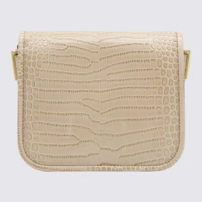 Pinko Beige Leather Crossbody Bag