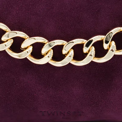 Twinset Twin-set Wine Polyester Cotton Bags In Burgundy