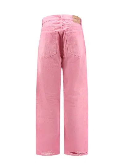 Balenciaga Wide-leg Baby Pink Jeans In Pink