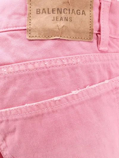 Balenciaga Wide-leg Baby Pink Jeans In Pink