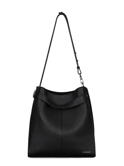Givenchy Medium Grained Leather Belted Shoulder Bag