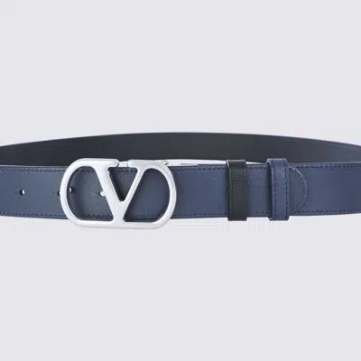 Valentino Garavani Vlogo Reversible Belt For Formal And Casual Occasions In Black