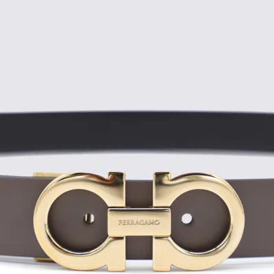 Ferragamo Adjustable Reversible Belt Gold-tone Buckle