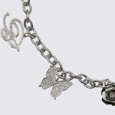 Blumarine Butterfly Initial Rose Charm Chain Belts