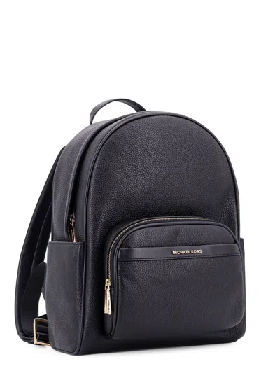 Michael Kors Bex Leather Backpack With Frontal Logo Patch