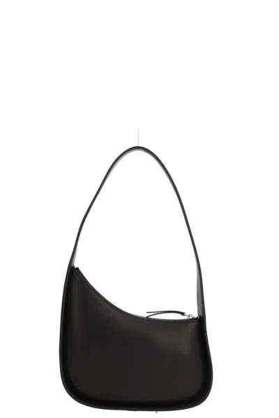 The Row Crescent Zip Shoulder Bag In Black