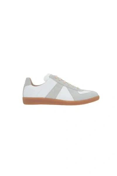 Maison Margiela Replica Lace-up Low-cut Sneakers In Brown