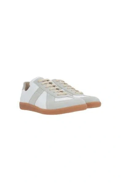 Maison Margiela Replica Lace-up Low-cut Sneakers In Brown