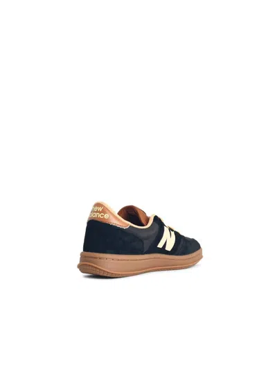 New Balance T500 Suede Sneakers In Black